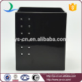 Black ceramic diamond waste bin hotel room